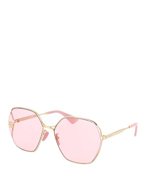 gucci pink lens sunglasses.